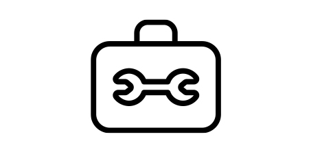 Ícono de caja de herramientas.
